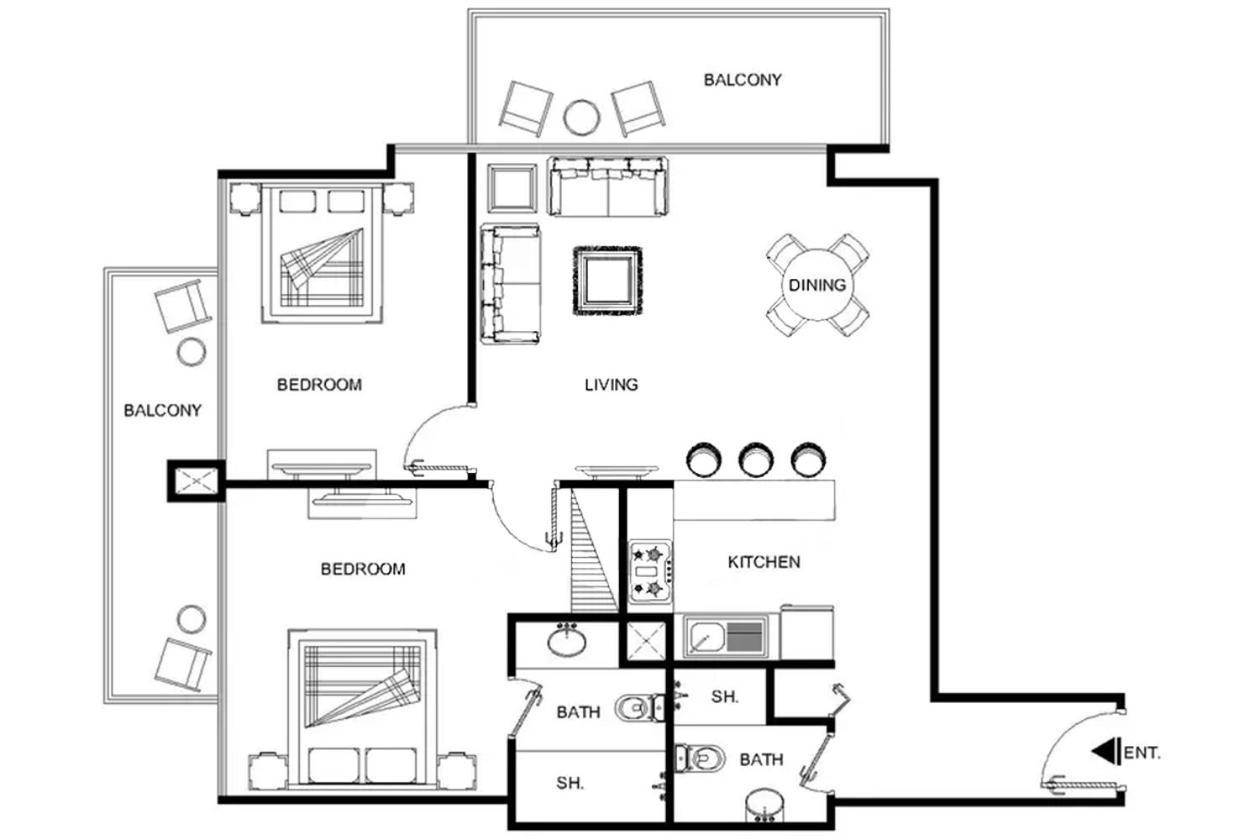 Lux Contemporary Suite With Full Marina View 6 Dubai Exterior foto